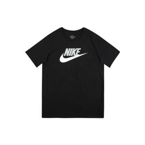 Nike Sportswear Tričko 'FUTURA' černá / bílá
