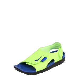 Nike Sportswear Otevřená obuv 'Sunray Adjust 5 (GS/PS)'  žlutá / modrá
