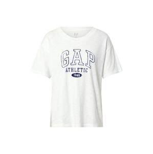 GAP Tričko 'Easy Athletic'  bílá / modrá