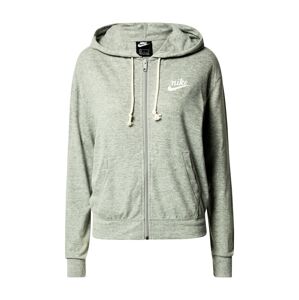 Nike Sportswear Mikina s kapucí  šedý melír / bílá