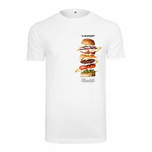 Mister Tee Tričko 'A Burger'  mix barev / bílá