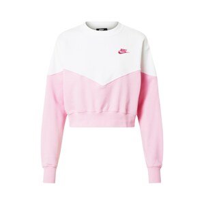Nike Sportswear Mikina  bílá / pink