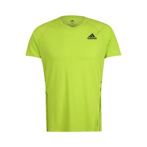 ADIDAS PERFORMANCE Funkční tričko  černá / svítivě zelená