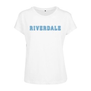 Merchcode Tričko 'Riverdale'  bílá / modrá