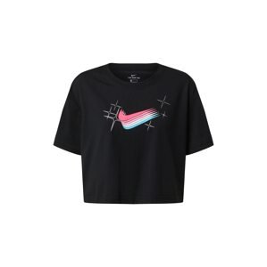 NIKE Funkční tričko světlemodrá / pink / černá / bílá