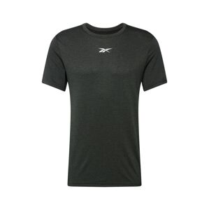 Reebok Sport Funkční tričko  bílá / černý melír