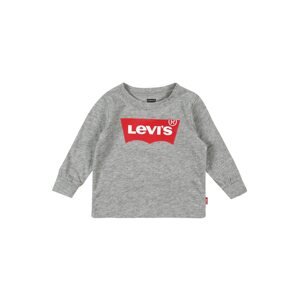 LEVI'S Tričko 'BATWING' šedý melír / červená / bílá