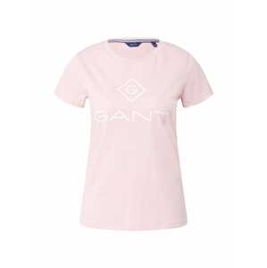 GANT Tričko  bílá / světle růžová