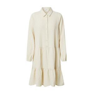 MOSS COPENHAGEN Košilové šaty 'Lauralee Geia'  bílá / béžová