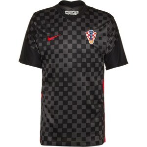 NIKE Trikot 'Croatia 2020 Stadium Away'  černá / bílá / šedá / červená