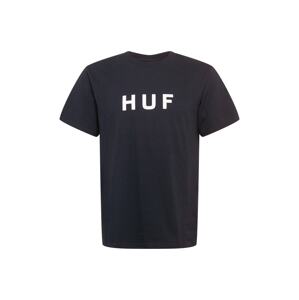 HUF Tričko  černá / bílá