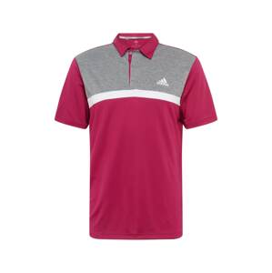 adidas Golf Funkční tričko  šedá / vínově červená