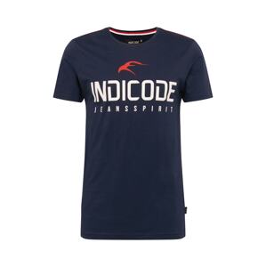 INDICODE JEANS Tričko  námořnická modř / bílá / červená