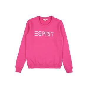 ESPRIT Mikina  pink / bílá