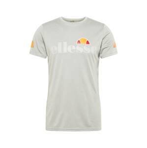 ELLESSE Funkční tričko 'Pozzio'  šedý melír / oranžová / červená