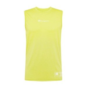 Champion Authentic Athletic Apparel T-Shirt  svítivě žlutá / bílá