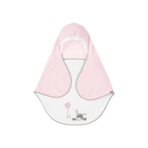 STERNTALER Dětská deka  bílá / růžová / kouřově šedá