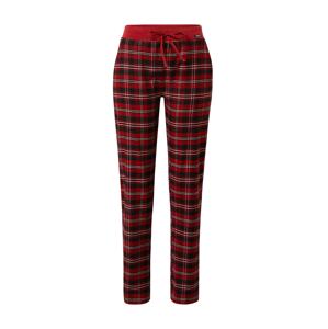 Skiny Pyžamové kalhoty  červená / bílá / tmavě modrá