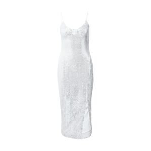 Missguided Společenské šaty  stříbrná / bílá
