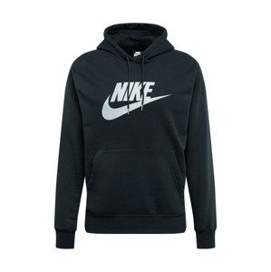 Nike Sportswear Mikina  černá / stříbrná