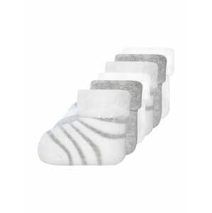 EWERS Ponožky  bílá / šedý melír