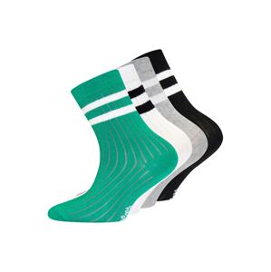 EWERS Ponožky  světle šedá / zelená / černá / bílá