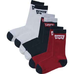 LEVI'S Ponožky  bílá / marine modrá / tmavě červená