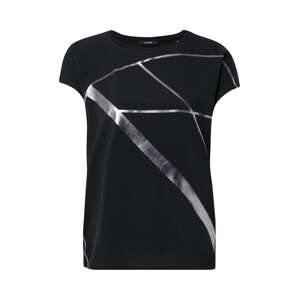 OPUS T-Shirt 'Sanina'  stříbrná / černá