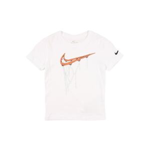 Nike Sportswear Tričko  bílá / oranžová / černá