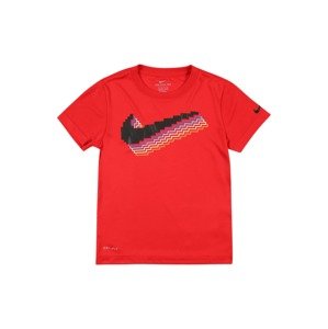 NIKE Funkční tričko  červená / bílá / černá