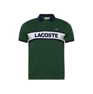 Lacoste Sport Funkční tričko  zelená / bílá / tmavě modrá
