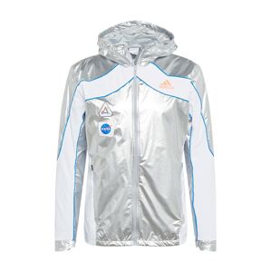 ADIDAS PERFORMANCE Sportovní bunda 'Marathon Space Race'  stříbrná / bílá / královská modrá / svítivě oranžová