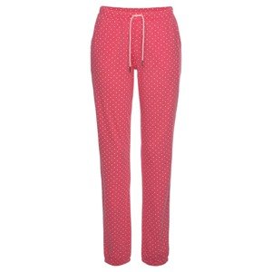 VIVANCE Pyžamové kalhoty  pink / bílá