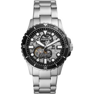 FOSSIL Analogové hodinky  černá / stříbrná