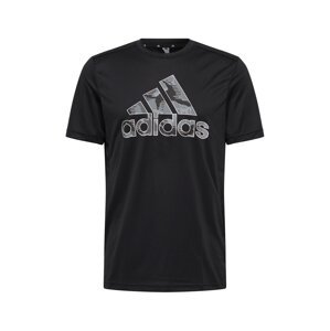 ADIDAS PERFORMANCE Funkční tričko šedá / světle šedá / černá / bílá