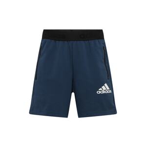 ADIDAS PERFORMANCE Sportovní kalhoty  bílá / černá / marine modrá