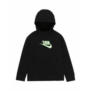Nike Sportswear Mikina  černá / zelená