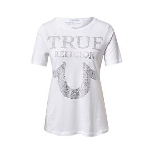 True Religion Tričko  bílá / stříbrná