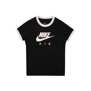 Nike Sportswear Tričko  světle béžová / černá / bílá