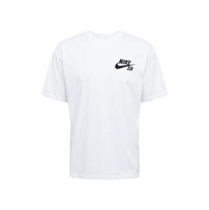 Nike SB Tričko  černá / bílá