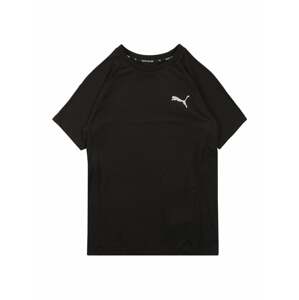 PUMA Funkční tričko 'Evostripe'  černá / bílá