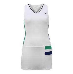Lacoste Sport Sportovní šaty 'TECHNIQUE'  bílá / zelená / námořnická modř