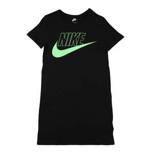 Nike Sportswear Šaty 'FUTURA'  černá / světle zelená