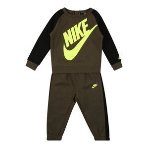 Nike Sportswear Joggingová souprava 'FUTURA'  khaki / černá / svítivě žlutá