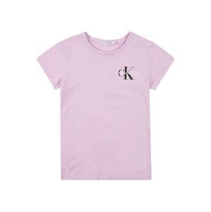 Calvin Klein Jeans Tričko  fialová / pastelová fialová / bílá