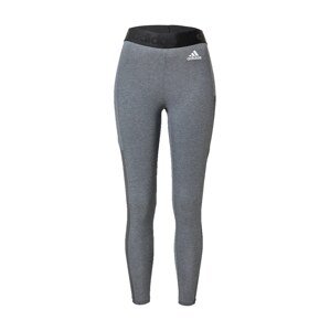 ADIDAS PERFORMANCE Sportovní kalhoty  šedý melír / černá / bílá / tmavě šedá