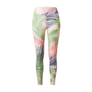 DELICATELOVE Sportovní kalhoty 'Nadi' marine modrá / trávově zelená / růžová / pastelově růžová