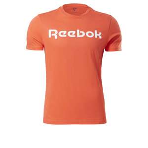 Reebok Sport Funkční tričko  oranžově červená / bílá
