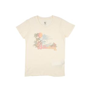 BILLABONG Funkční tričko 'VINTAGE POSTCARD'  bílá / oranžová / světlemodrá / trávově zelená / pastelově růžová