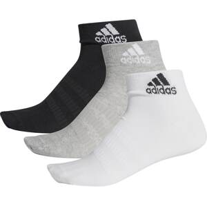 ADIDAS PERFORMANCE Sportovní ponožky  černá / bílá / šedá